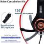 Beexcellent Gaming Headset with Noise Canceling mic, PS4 Xbox One Headset with Crystal 3D Gaming Sound, Memory Foam Earpad for PC, Mac, Laptop, Mobile