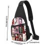 Betty Boop Sling Bag Leather Chest Bag Shoulder Backpack Cross Body Travel