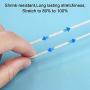 EFIXTK 100 Yards 1/8 Inch (3mm) White Elastic String Elastic Bands for Sewing Heavy Stretch High Elasticity Elastic Cord Elastic String for Face Masks DIY (3mm X 100 Yards)