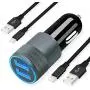 Dual USB Car Charger Adapter, Compatible for Apple iPhone 11 Pro Max/11 Pro/11/XS MAX/XS/XR/X/SE 2020/SE/8 Plus/8s/8/7 Plus/7s/7/6s/6/5s/5c/5/iPad Air/Mini, 2-Pack 3.3FT Braided Cable Cord Included Dual USB Car Charger Adapter, Compatible for Apple iPhone 11 Pro Max/11 Pro/11/XS MAX/XS/XR/X/SE 2020/SE/8 Plus/8s/8/7 Plus/7s/7/6s/6/5s/5c/5/iPad Air/Mini, 2-Pack 3.3FT Braided Cable Cord Included