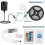 Nexlux LED Strip Lights, WiFi Wireless Smart Phone Controlled 16.4ft Non-Waterproof Strip Light Kit Black Color Changing Lights,Working with Android and iOS System,IFTTT Nexlux LED Strip Lights, WiFi Wireless Smart Phone Controlled 16.4ft Non-Waterproof Strip Light Kit Black Color Changing Lights,Working with Android and iOS System,IFTTT