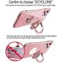 OCYCLONE iPhone 11 Pro Max Case, Cute Glitter Sparkle Bling Diamond Rhinestone Bumper with Ring Kickstand Women Girls Soft Pink Protective Phone Case for iPhone 11 Pro Max [6.5 inch] 2019 - Rose Gold