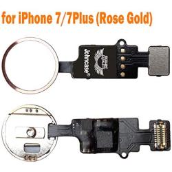 Johncase Home Button Main Key Flex Ribbon Cable Assembly Replacement Part Compatible for iPhone 7/7 Plus and 8/8 Plus All Carriers (Rose Gold)