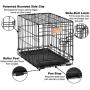 MidWest Homes for Pets Dog Crate | iCrate Single Door & Double Door Folding Metal Dog Crates | Fully Equipped