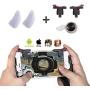 PASNOWFU PUBG Mobile Trigger Mobile Game iOS & Android Controller, Aim Trigger Fire Buttons L1R1 Shooter Sensitive Joystick 【Two Buttons + Gamepad + Finger Sleeve + Joystick】