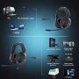NUBWO N12 Gaming Headset & Xbox one Headset & PS4 Headset,3.5mm Surround Stereo Gaming Headphones with Mic Soft Memory Earmuffs for PC,Laptop, PS3, Video Game with Flexible Microphone Volume Control