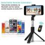 SYOSIN Selfie Stick, 3 in 1 Extendable Selfie Stick Tripod with Detachable Bluetooth Wireless Remote Phone Holder Compatible with iPhone and Android Smartphone SYOSIN Selfie Stick, 3 in 1 Extendable Selfie Stick Tripod with Detachable Bluetooth Wireless Remote Phone Holder Compatible with iPhone and Android Smartphone