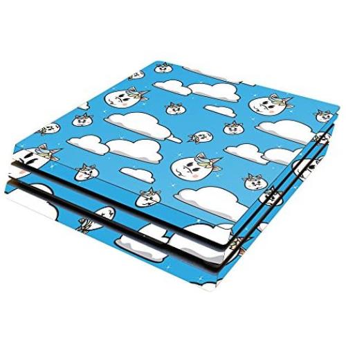 MightySkins Skin Compatible with Sony PS4 Pro Console - Unicorn Clouds | Protective, Durable, and Unique Vinyl Decal wrap Cover | Easy to Apply, Remove, and Change Styles | Made in The USA