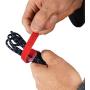 Reusable Cable Ties & Cinch Strap Set: Adjustable, All Purpose Hook Loop Fastening Straps for Home & Office Cord Management, Bundle & Secure Wires and More, Assorted 16 Pack, Black