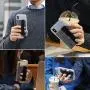 Ringke Flip Card Holder with Elastic Hand Strap Slim Soft Band Grip Fashion Multi-Card Slot 3M Stick-On Wallet Credit Card Cash Mini Pouch Attachment Compatible with Most Smartphones - Gray