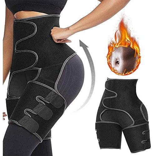 yingyi Butt Lifter Thigh Trimmer,High Waist Trimmer and Thigh Trainer for Women,3 in 1 Weight Loss Butt Lifter Waist Trainer Shaping Slimming Support,Hips Belt Trimmer Body Shaper XL Black