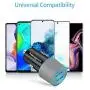 Meagoes USB C Car Charger, Dual Quick Charge 3.0 Port Fast Charging Adapter Compatible for Samsung Galaxy S20/Plus/Ultra/Note 10/9/8/A71/A70/A50/A51/A20, LG Stylo 6/5/4/Q70, Moto Z4/Z3/G Power/Stylus