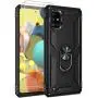 ComoUSA Galaxy A51 5G Case with Tempered Glass Screen Protector (2 Pack),[Not fit for A51 4G ], A51 5G Case Kickstand with Car Mount Holder, 15ft. Drop Tested for Samsung Galaxy A51 5G Phone (Black)