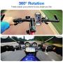 Detachable Bike Phone Mount, 360°Rotation Silicone Bicycle Phone Holder with Adjustable Universal Motorcycle Handlebar Cradle for iPhone 11/11 Pro Max/XS Max/XR/8/8 Plus,Samsung Note 10/S20/S10