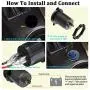 Quick Charge 3.0 Dual USB Charger Socket, Waterproof 12V/24V QC3.0 Dual USB Fast Charger Socket Power Outlet with Touch Switch for Car, Marine, Boat, Motorcycle, Truck and More