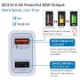 QC 3.0 Fast Wall Charger, Pofesun 4Pack 30W Rapid Charge 3.0 Adaptive Fast Charging USB Wall Charger Adapter Compatible for Samsung Galaxy S10 S9 S8 Plus S7 S6 Edge Note 8 9 10,iPhone,LG,Tablet-White