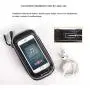 Bicycle Bag, Touch Screen Saddle Bag Mountain Bike Front Beam Bag Waterproof Upper Tube Bag Riding Equipment Accessories Detachable Mobile Phone Bag 22.3×10cm Bicycle Bag, Touch Screen Saddle Bag Mountain Bike Front Beam Bag Waterproof Upper Tube Bag Riding Equipment Accessories Detachable Mobile Phone Bag 22.3×10cm