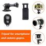 Phone Tripod, Linkcool Octopus Phone Tripod Portable and Adjustable Tripod Stand Holder with Universal Clip and Bluetooth Remote Compatible with Most Smartphones, GoPros, and Digital Cameras