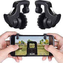 Qoosea Mobile Game Controllers Triggers Gamepad L1 R1 Sensitive Shoot Aim Joysticks Physical Buttons for PUBG/Knives Out/Rules of Survival for 4.5" to 6.5" Android iOS Phones