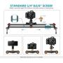 Neewer 3-Wheels Wirelesss Camera Video Auto Dolly，Motorized Electric Track Rail Slider Dolly Car with Remote Control，3 Speed Adjustable for DSLR Camera Camcorder Gopro iPhone and Samsung Phones