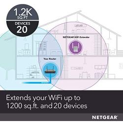 NETGEAR WiFi Range Extender EX3700 - Coverage up to 1000 sq.ft. and 15 devices with AC750 Dual Band Wireless Signal Booster & Repeater (up to 750Mbps speed), and Compact Wall Plug Design