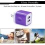 Charging Block, 3Pack 2.1A Wall Charger Plug Portable USB Cube Brick Quick Charger Adapter Compatible with iPhone 11/11 Pro Max/Xs Max/Xs/XR/X/8/7/6S/6 Plus, Moto G8 G7/G7 Plus/G7 Play/G7 Powe/G6 Plus