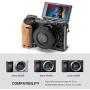 SmallRig Cage Kit with Wooden Handle Hand Grip, for Sony A6100 A6300 A6400 A6500 Camera - KCCS2705