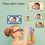 Kids Camera, 1080P 12MP Mini Child Camera Support WiFi Sharing, Dual Lens Digital Camera, Children Camcorder for Kids Gifts(Blue)