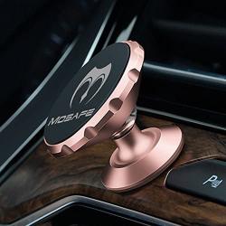 Mosafe Magnetic Car Phone Mount Holder, Universal 360 Degree Rotation Dashboard Car Dash Mount for GPS iPhone X / 8/8 Plus / 7/7 Plus / 6s /Samsung Galaxy S8 / S7 / S9 Note 8 (Rose Gold)