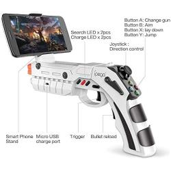 DoinMaster Bluetooth Gamepad Shooting AR Gun Joystick for Android iOS Phone iPhone iPad AR Game Controller with Motor Vibration