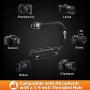 Zeadio Triple Hot-Shoe Mounts Handheld Stabilizer, Video Stabilizing Handle Grip for Canon Nikon Sony Panasonic Pentax Olympus DSLR Camera Camcorder