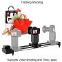 GVM Camera Slider, 31" 2-Axis Carbon Fiber Motorized Slider Track Dolly Rail with APP Control and Wireless Controller, 360 Degree Panoramic Shooting and Time-Lapse Photography for Most DSLR Cameras