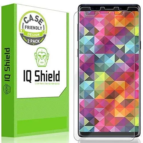 IQ Shield Screen Protector Compatible with Samsung Galaxy Note 9 (2-Pack)(Case Friendly) Anti-Bubble Clear Film IQ Shield Screen Protector Compatible with Samsung Galaxy Note 9 (2-Pack)(Case Friendly) Anti-Bubble Clear Film