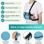 Kids Arm Sling, Lightweight Shoulder Sling Immobilizer with Breathable Mesh, Adjustable Arm Support Strap with Storage Space for Stabilise Arm, Injury Recovery and Shoulder Dislocations, One Size（Sky Blue）