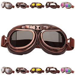 Peicees Vintage Helmet Goggles Motorcycle Goggles Bike Motorcross Pilot Goggle