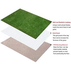 LOOBANI Dog Playpen Flooring Artificial Grass Mat, Waterproof and Non- Slip, Whelping Pads for Puppy Enclosure, Pen, Exercise, Cage, Crate, Kennel, Fence, House