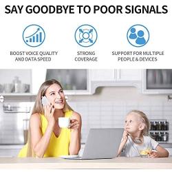 Goboost Cell Phone Signal Booster for Home and Office Dual Band GSM 3G 4G LTE Band 2 and Band 5 Cell Phone Signal Repeater with Antenna Kit for AT&T,Verizon,T-Mobile,US Cellular (Rose Gold Booster)