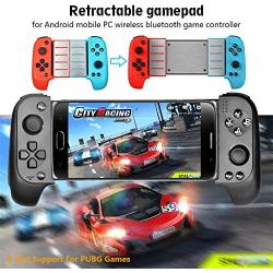 MeterMall Wireless Bluetooth Game Controller Telescopic Gamepad Joystick for Samsung Xiaomi Huawei Android Phone PC