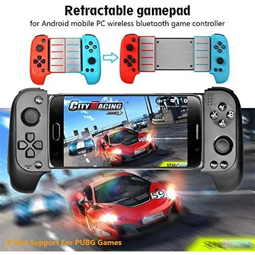 MeterMall Wireless Bluetooth Game Controller Telescopic Gamepad Joystick for Samsung Xiaomi Huawei Android Phone PC