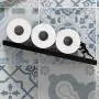 Toilet Paper Holder - Sisyphus Shelf for Toilet Paper Rolls - Bath Decor - Tilted Toilet Paper Rack - Bathroom Accessories - Black Toilet Paper Storage - Unique Tissue Paper Rolls Storage Toilet Paper Holder - Sisyphus Shelf for Toilet Paper Rolls - Bath Decor - Tilted Toilet Paper Rack - Bathroom Accessories - Black Toilet Paper Storage - Unique Tissue Paper Rolls Storage