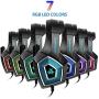 Gaming Headset Compatible Xbox One, Fuleadture PS4 Headset with Mic, PC, Noise Cancelling Over Ear Headphones with LED Light Bass Surround Soft Memory Earmuffs