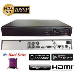 Surveillance Digital Video Recorder 8CH HD-TVI/CVI/AHD H264 Full-HD DVR Without HDD HDMI/VGA/BNC Video Output Cell Phone APPs for Home & Office Work @1080P HD-TVI,CVI, & AHD, Standard Analog& IP Cam