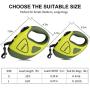 QQPETS Retractable Dog Leash with LED Flashlight for Small Medium Big Breed Dogs, 10/16 ft Extendable Leash, Heavy Duty 360°Tangle Free Nylon Cord Training Running