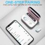 Wireless Earbuds Bluetooth 5.0 Headphones with 140H Playtime, IP7 Waterproof Earbuds Deep Bass Stereo Wireless Headphones in Ear with Mic, USB-C Charging Case, LED Battery Display, Headset for Sports