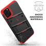 ZIZO Bolt Series iPhone 11 Pro Max Case - Heavy-Duty Military-Grade Drop Protection w/Kickstand Included Belt Clip Holster Tempered Glass Lanyard - Black/Red ZIZO Bolt Series iPhone 11 Pro Max Case - Heavy-Duty Military-Grade Drop Protection w/Kickstand Included Belt Clip Holster Tempered Glass Lanyard - Black/Red