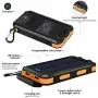 Solar Charger 20000mAh Portable Outdoor Waterproof Solar Power Bank, Camping External Backup Battery Pack Dual 5V USB Ports Output, 2 Led Light Flashlight with Compass (Orange) Solar Charger 20000mAh Portable Outdoor Waterproof Solar Power Bank, Camping External Backup Battery Pack Dual 5V USB Ports Output, 2 Led Light Flashlight with Compass (Orange)
