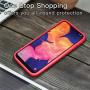 Vinve Liquid Silicone Case for Samsung Galaxy A10e, Gel Rubber Full Body Protection Shockproof Cover Slim Fit Case Drop Protection Case (Red)