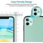 [2 Pack] L K iPhone 11 Camera Lens Screen Protector + [2 Pack] Tempered-Glass Screen Protector Film Scratch-resistant, fingerprint-proof for iPhone 11, 6.1-inch