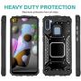 CasemartUSA Phone Case for [Samsung Galaxy A11], [Alloy Series][Black] Aluminum Metal Plate Military Grade Shockproof Protective Cover for Samsung Galaxy A11 (Verizon, AT&T, Metro, T-Mobile)