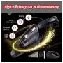 GNG Handheld Vacuum Cleaner 12v Portable Cordless Vacuum with Car & Wall Rechargeable Lithium-ion, Black Detailing Vacuum Cleaners for Wet and Dry Furniture, Dust Buster, Carpets, Floors, Vehicles GNG Handheld Vacuum Cleaner 12v Portable Cordless Vacuum with Car & Wall Rechargeable Lithium-ion, Black Detailing Vacuum Cleaners for Wet and Dry Furniture, Dust Buster, Carpets, Floors, Vehicles